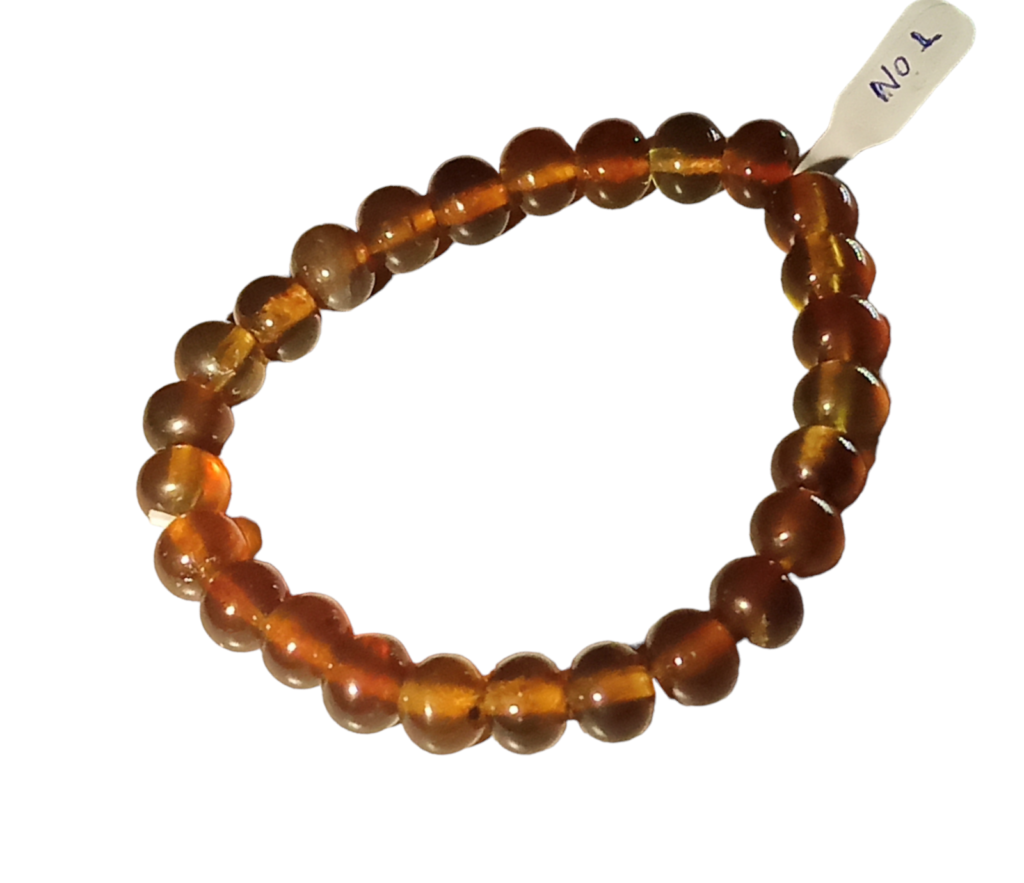 Amber bracelet with elastic thread_lenght 19 centimeters_10R_Number_1