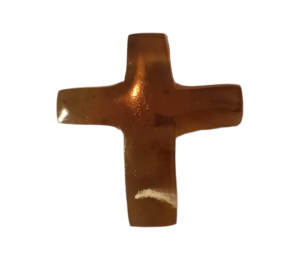 Handmade Amber Cross - 103