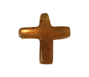 Handmade Amber Cross - 104