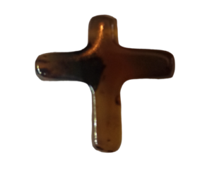 Handmade Amber Cross - 106