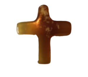 Handmade Amber Cross - 107